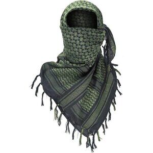 ⚡Men Black Green 100% Cotton Military Shemagh Tactical Keffiyeh Scarf Wrap